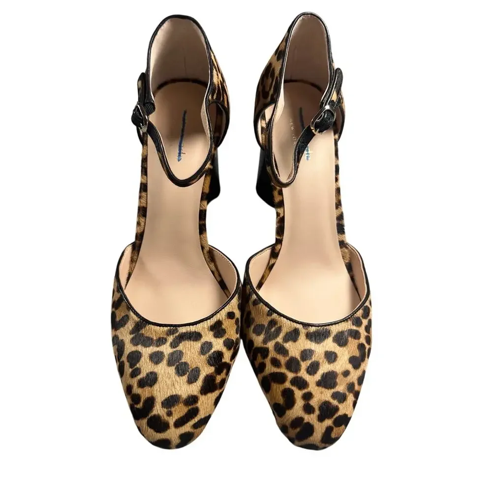 Kate Spade Serene Leopard Calf Hair Heels Size 9.5 NIB